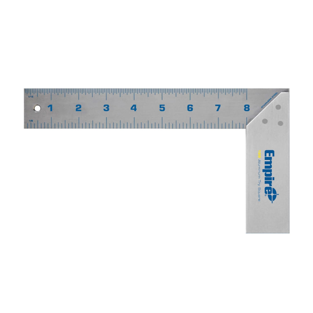 Escuadra TRUE BLUE en Acero Inoxidable de 8" en centímetros