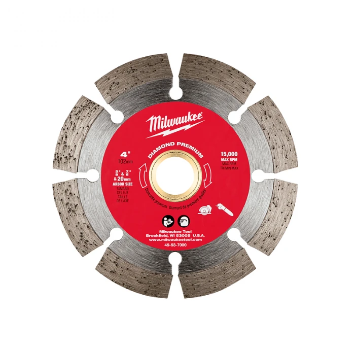 Disco premium diamantado segmentado de 4