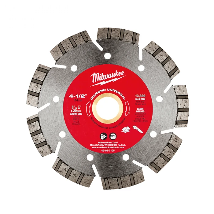 Disco diamantado universal turbo-segmentado de 4