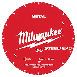 Disco diamantado de 14" STEELHEAD p/corte en metal